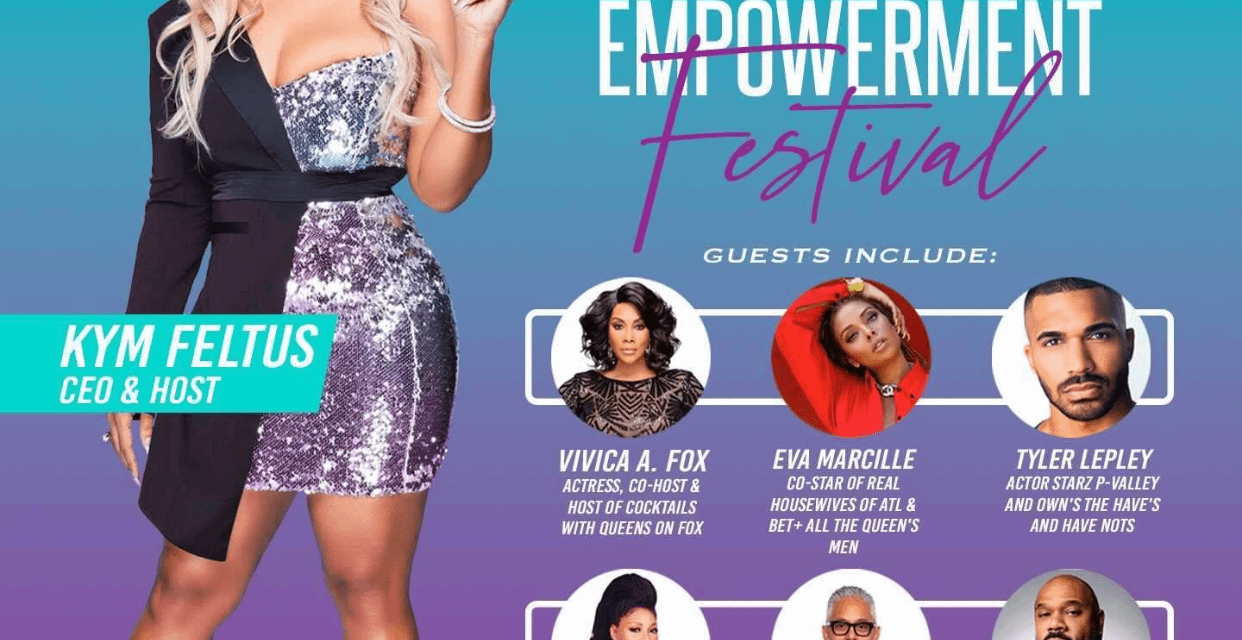 Vivica A. Fox and Kym Feltus join forces with Eva Marcille, Tyler Lepley, Trina Braxton and more for a virtual women’s empowerment festival