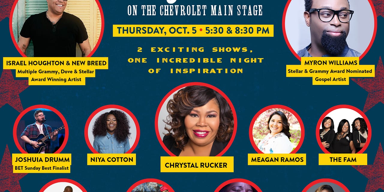 ‘A Night of Inspiration & Gospel returns to the Chevrolet Main Stage with Israel Houghton and Myron Williams
