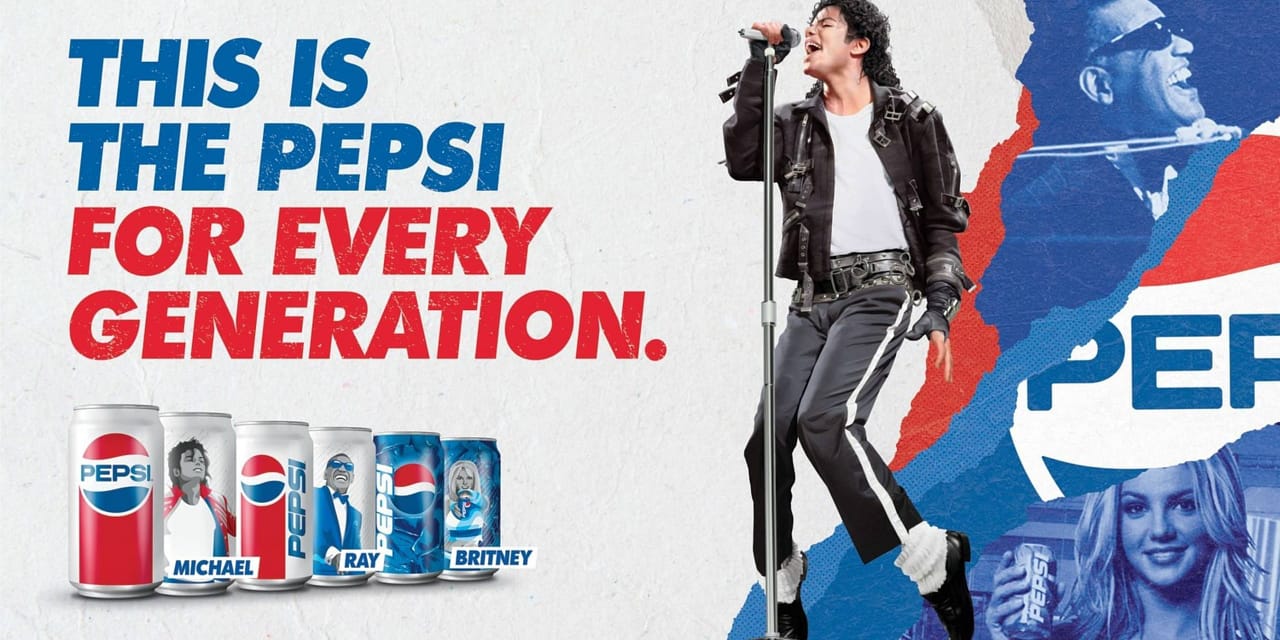 Pepsi® Generations Summer Campaign Celebrates the Brand’s Rich Music History; Features Michael Jackson, Ray Charles and Britney Spears on Retro Cans