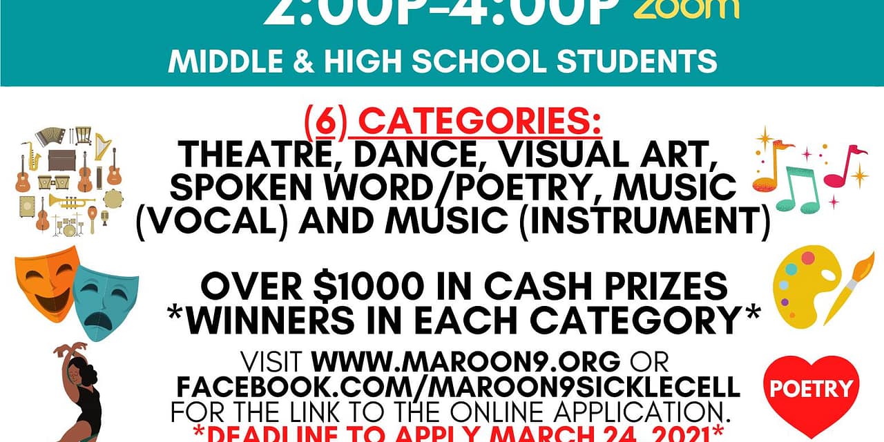 Maroon 9 Community Outreach Organization to host inaugural Virtual Fine Arts Competition