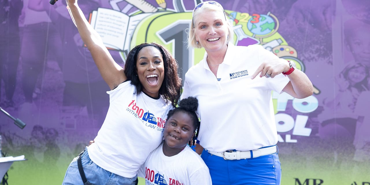 1-800-TruckWreck and the Witherite Law Group make Back to school stress free with “Shoesday” and Oak Cliff backpack giveaway