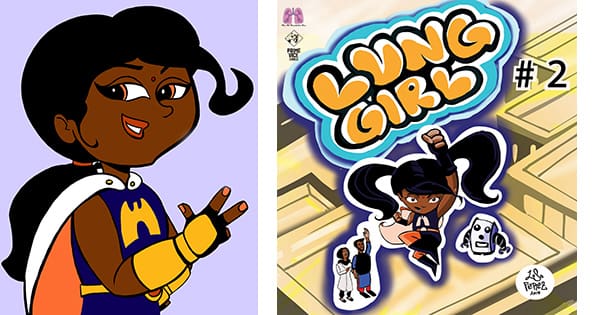 Black Super Hero Girl Aims to Help Save Lung Patients Everywhere