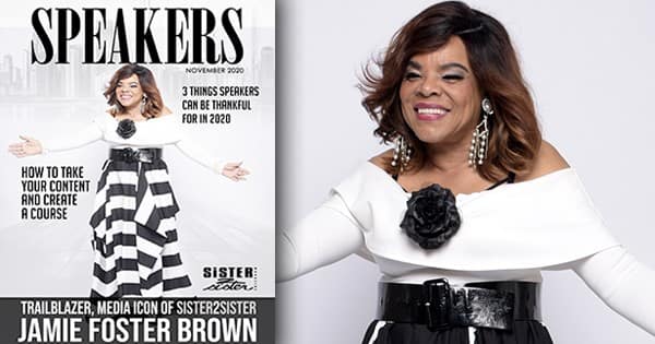 Jamie Foster Brown Covers  Speakers Magazine, This Month