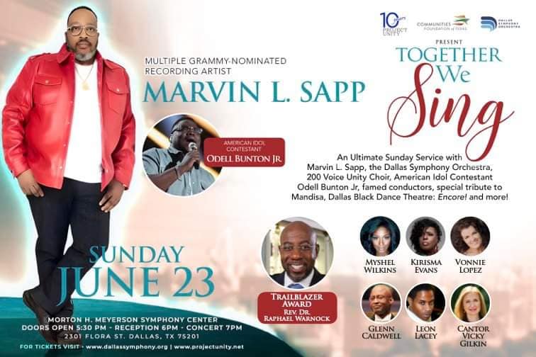 Marvin Sapp Joins ‘TOGETHER WE SING 2024’ for  a night of collaboration and inspiration
