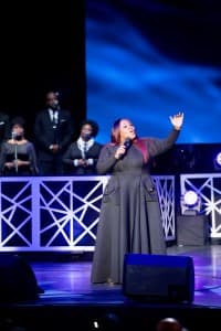 Tasha Cobbs performs